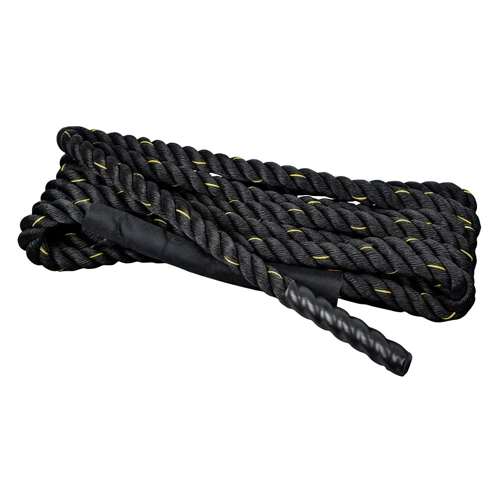 Polyester Wear-Resistant Battle Rope 3/9/12/15m Unisex Strength Whip Training Rope