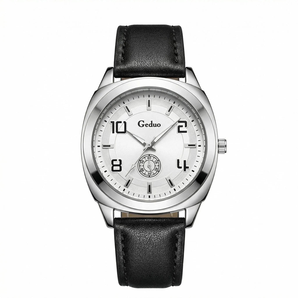 Men's Casual Quartz Watch 2026 New Arrival Fashionable Leather Strap High Quality Wristwatch for Men