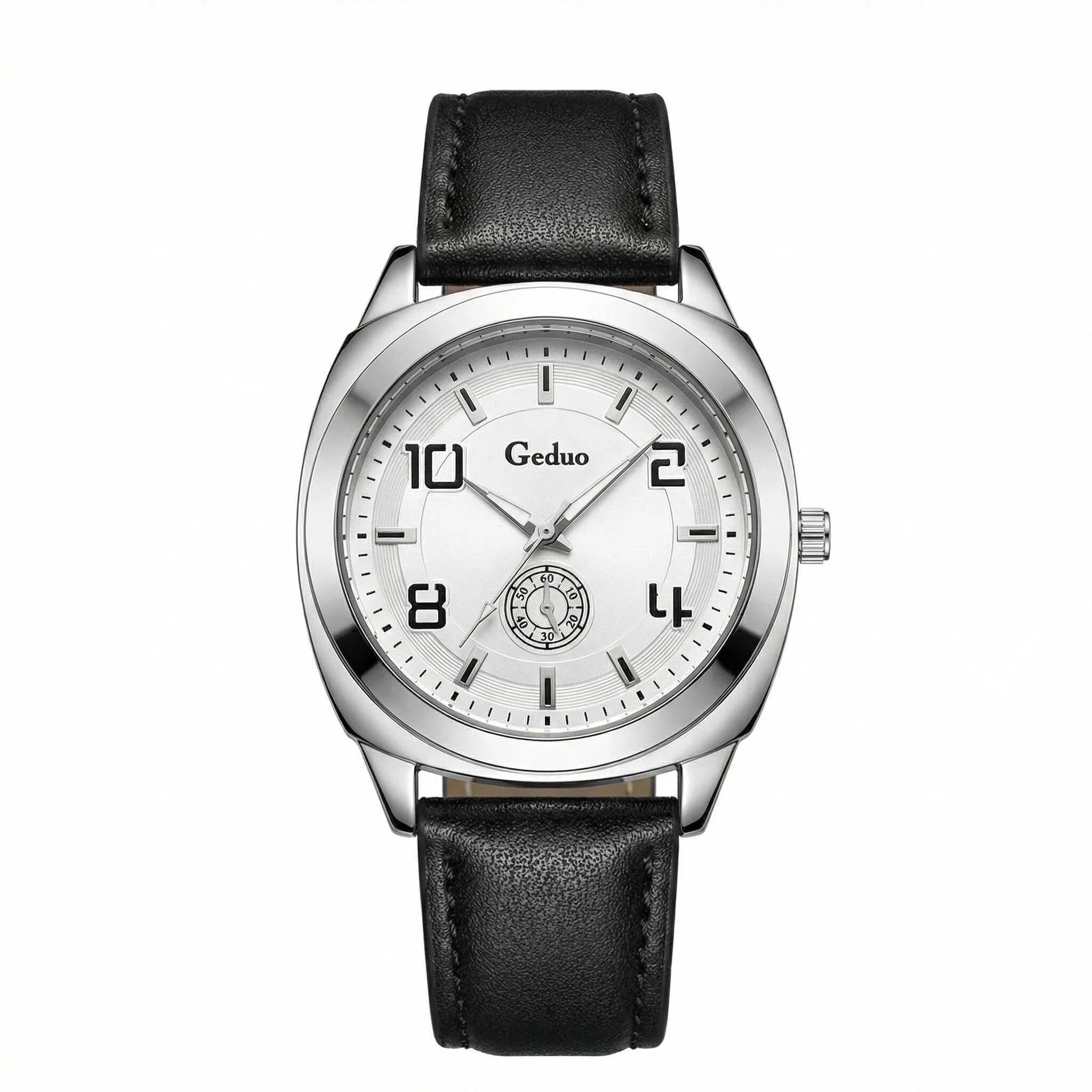 Men's Casual Quartz Watch 2026 New Arrival Fashionable Leather Strap High Quality Wristwatch for Men
