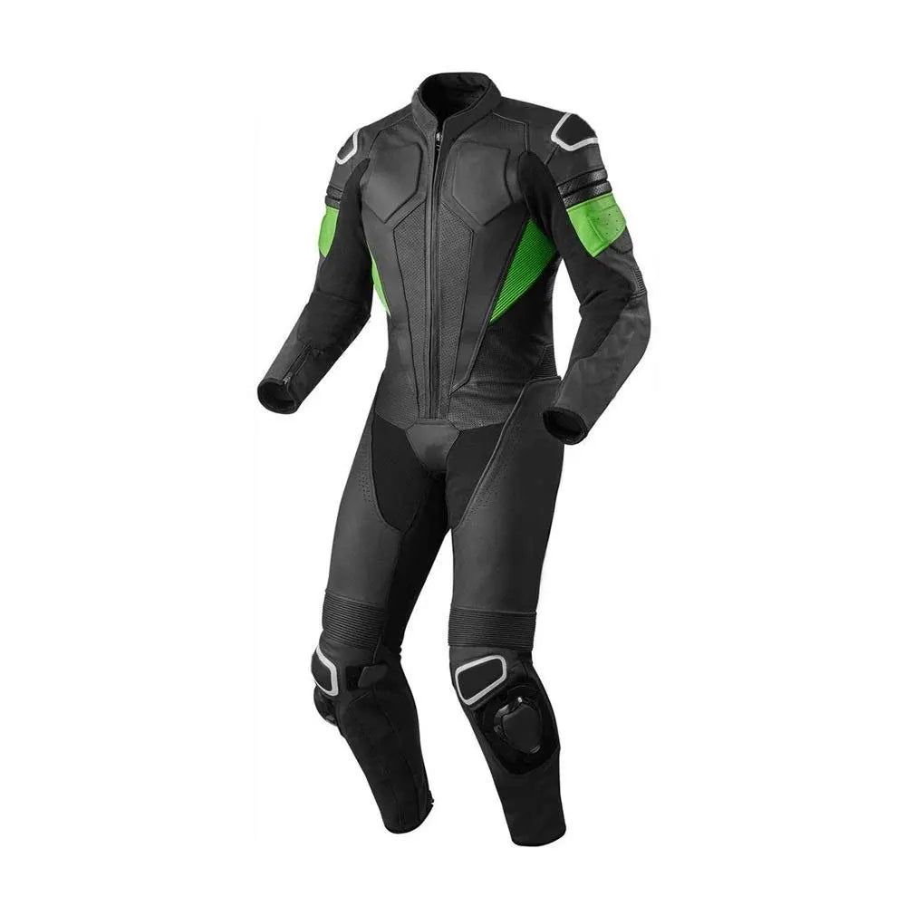 Men’s Motorcycle Leather Biker Suit – High-Quality Outdoor Sports Motorbike Racing Gear and Protective Riding Equipment
