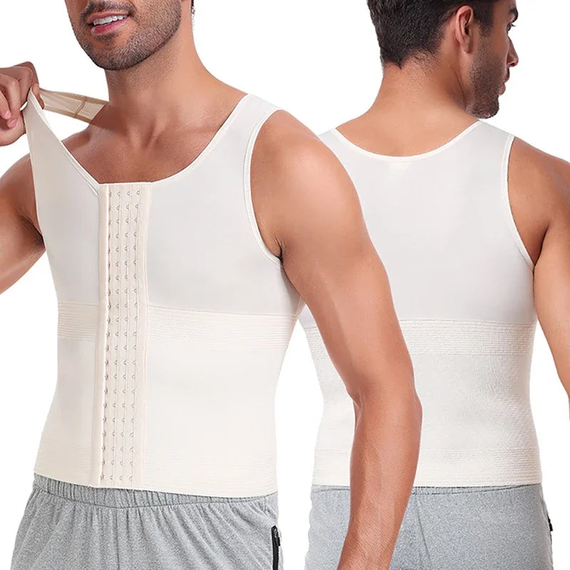 Be-In-Shape Men Slimming Body Shaper Waist Trainer Vest Tummy Control Shapewear Compression Shirts Abdomen Slim Corset Underwear