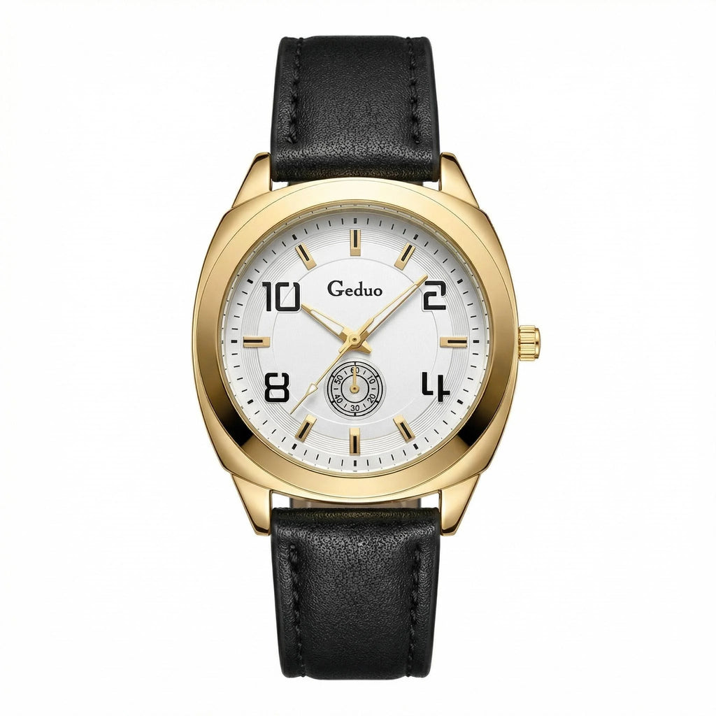 Men's Casual Quartz Watch 2026 New Arrival Fashionable Leather Strap High Quality Wristwatch for Men