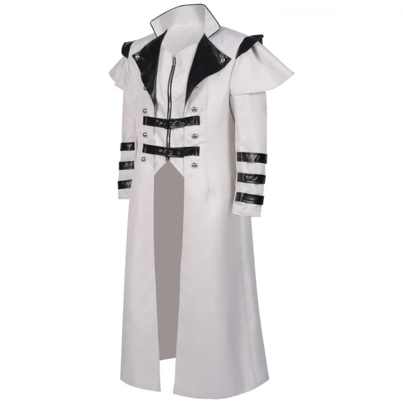 Gellroos Warden Cosplay Costume Game Role Play Tactical Commander Leather Coat Villain Style Halloween Costume Tactical Gear Cos