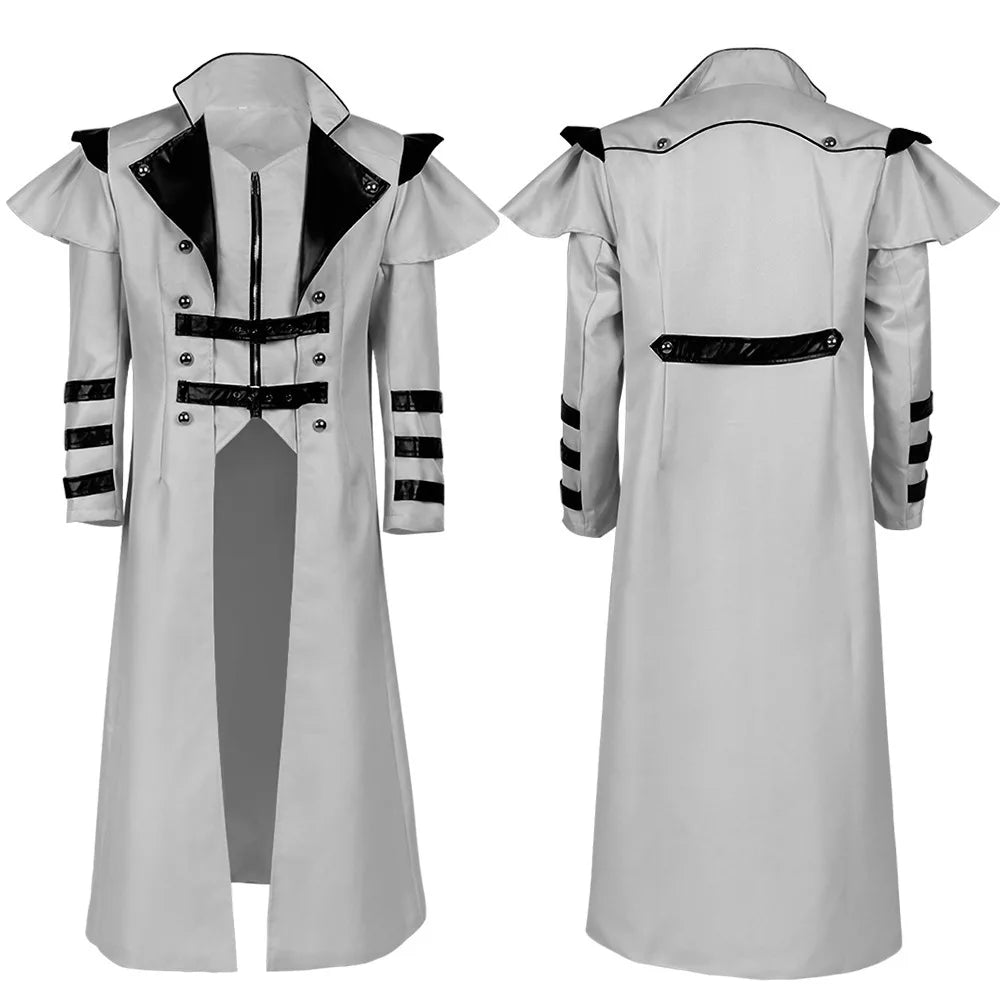 Gellroos Warden Cosplay Costume Game Role Play Tactical Commander Leather Coat Villain Style Halloween Costume Tactical Gear Cos