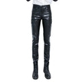 New Fashion Mens PU Leather Pants Male Skinny Trousers Biker Nightclub College Party Pant Size 28-36