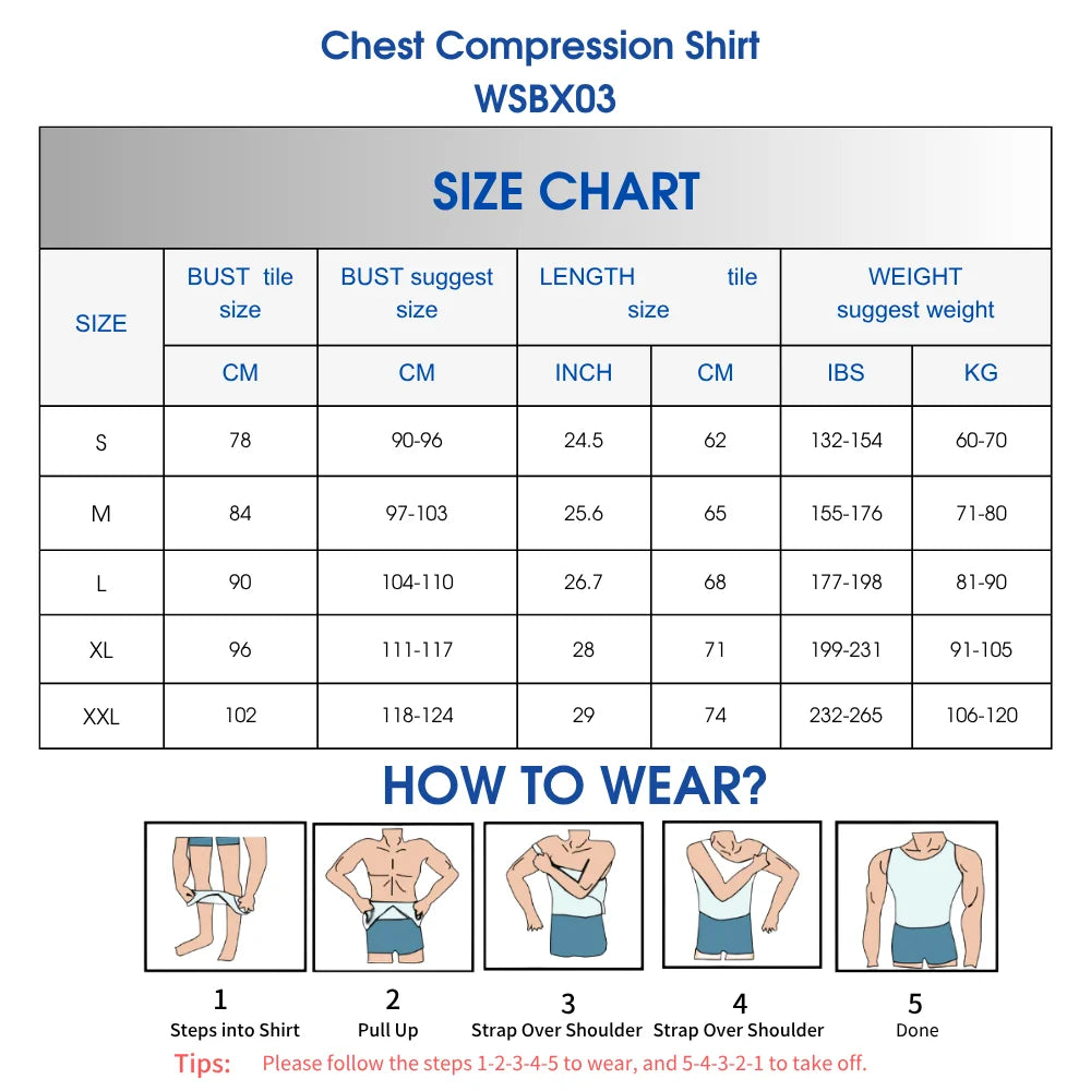 Men's Shapewear Compression Shirt,Gynecomastia Tummy Control Tank Top,Breathable Body Shaper For Men Slimming Undershirt