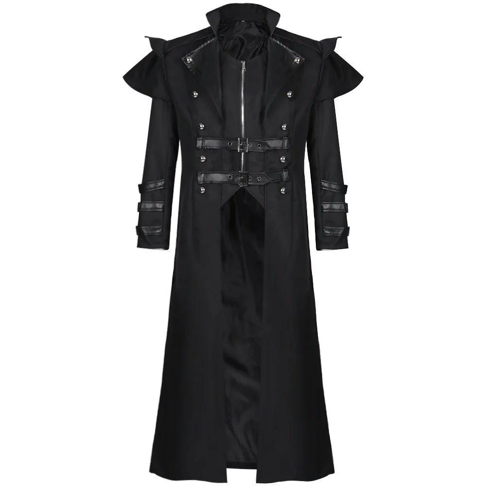 Gellroos Warden Cosplay Costume Game Role Play Tactical Commander Leather Coat Villain Style Halloween Costume Tactical Gear Cos