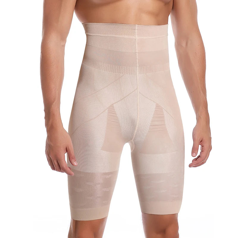 Men Tummy Control Shorts Slimming Shapewear Abdomen Belly Flat Body Shaper Leg Underwear High Waist Compression Briefs Boxer NEW