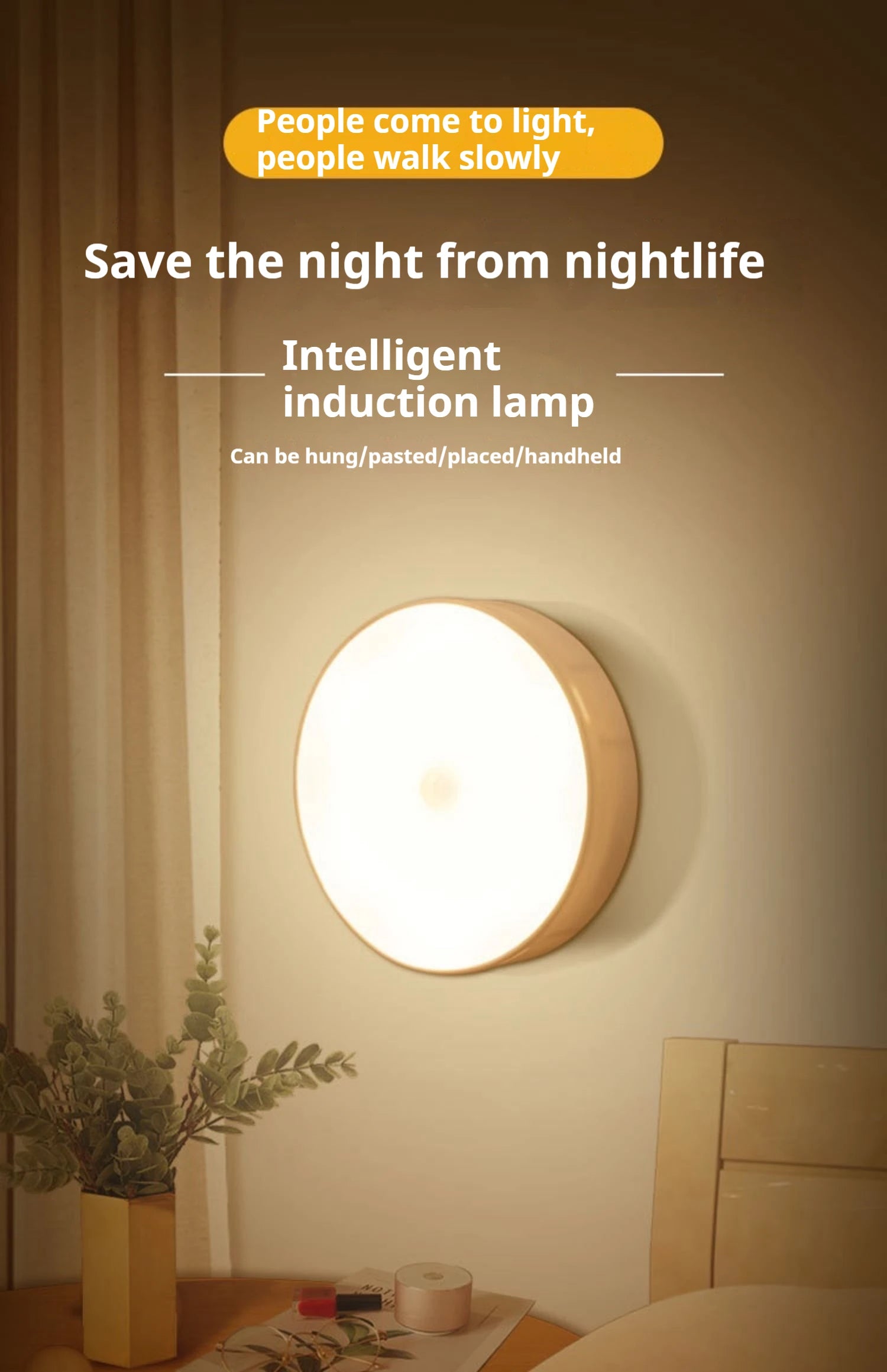 Wireless Magentic Suction Use Night Light