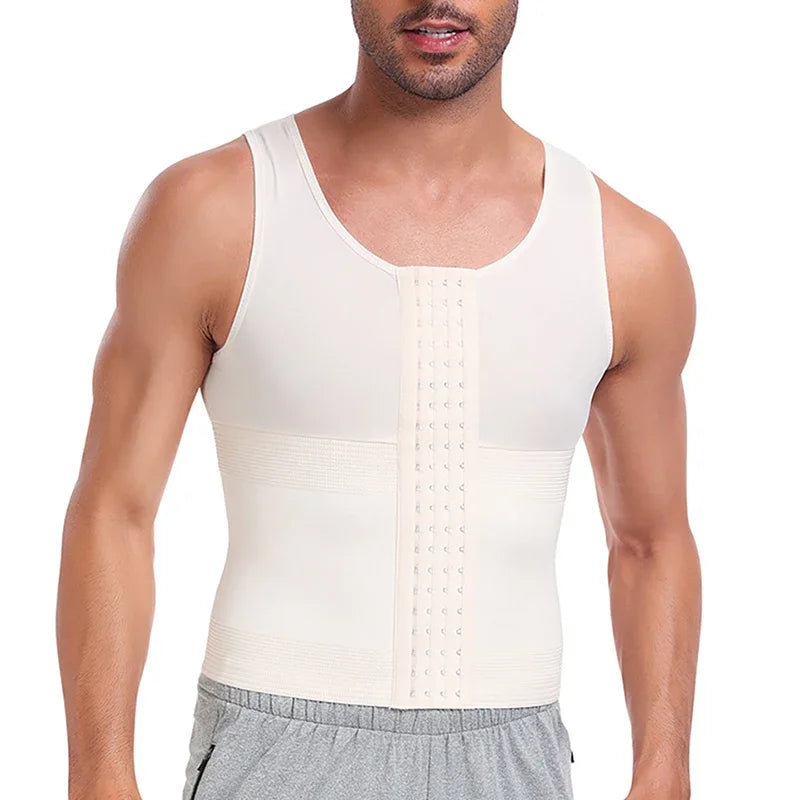 Be-In-Shape Men Slimming Body Shaper Waist Trainer Vest Tummy Control Shapewear Compression Shirts Abdomen Slim Corset Underwear