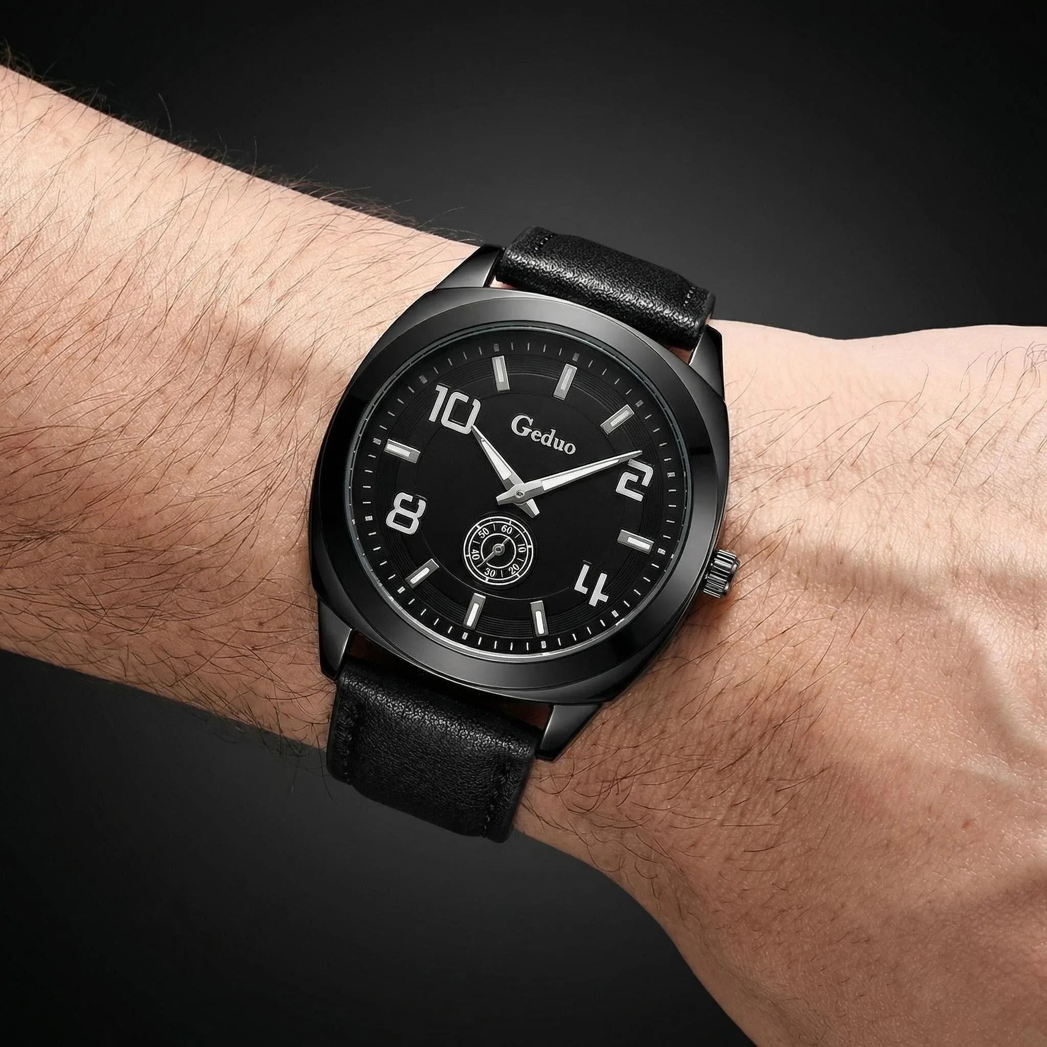 Men's Casual Quartz Watch 2026 New Arrival Fashionable Leather Strap High Quality Wristwatch for Men