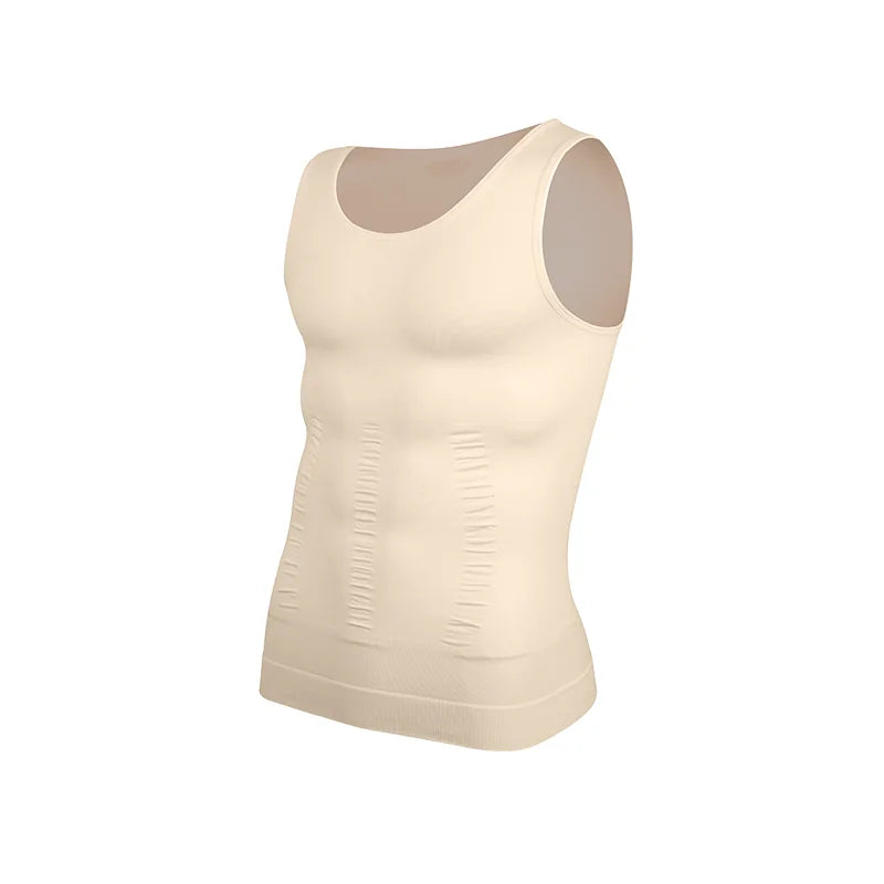 Men's Compression Body Shaper Vest Slimming Tank Top Waist Trainer Belly Control Undershirt Shapewear Sleeveless Soft Shirt
