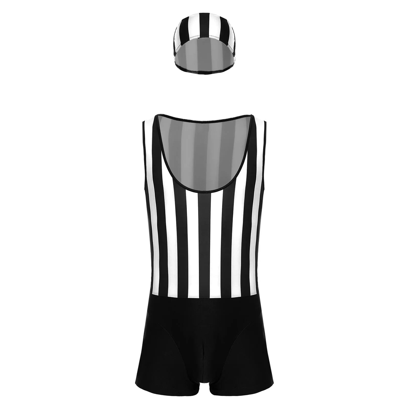 Mens Water Sports Surfing Fitness Short Striped Jumpsuit Wrestling Singlet Slim Fit Thongs Boxer Shorts Bodybuilding Shapewear