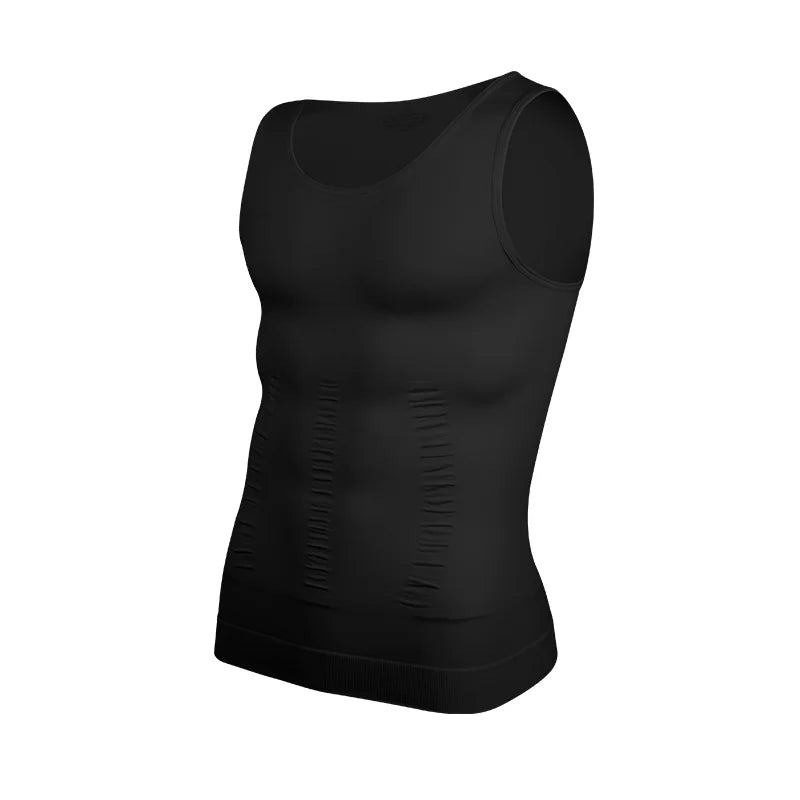 Men's Compression Body Shaper Vest Slimming Tank Top Waist Trainer Belly Control Undershirt Shapewear Sleeveless Soft Shirt