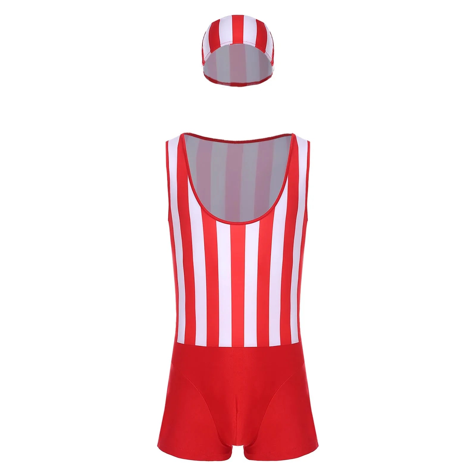 Mens Water Sports Surfing Fitness Short Striped Jumpsuit Wrestling Singlet Slim Fit Thongs Boxer Shorts Bodybuilding Shapewear