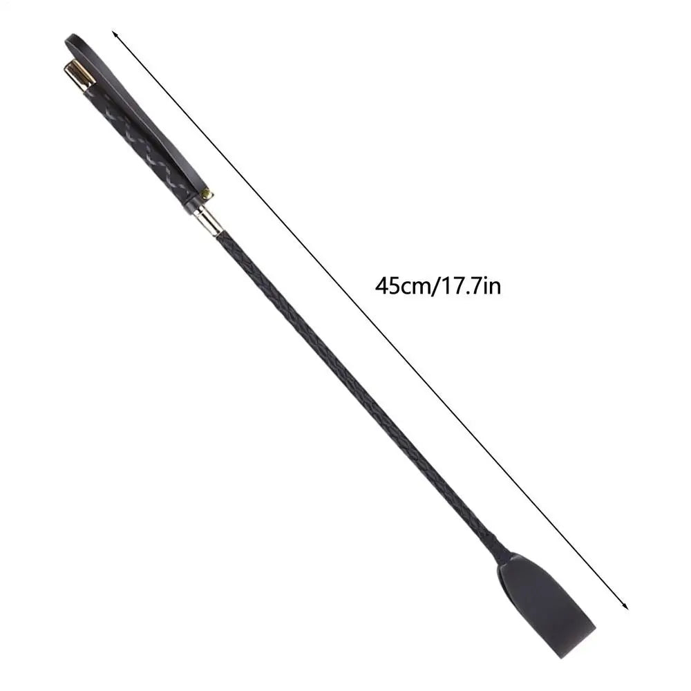 Riding Crop Durable Equestrian Training PU Leather Outdoor Portable Pointer Lightweight Non Slip With Handle Horse Whip Racing