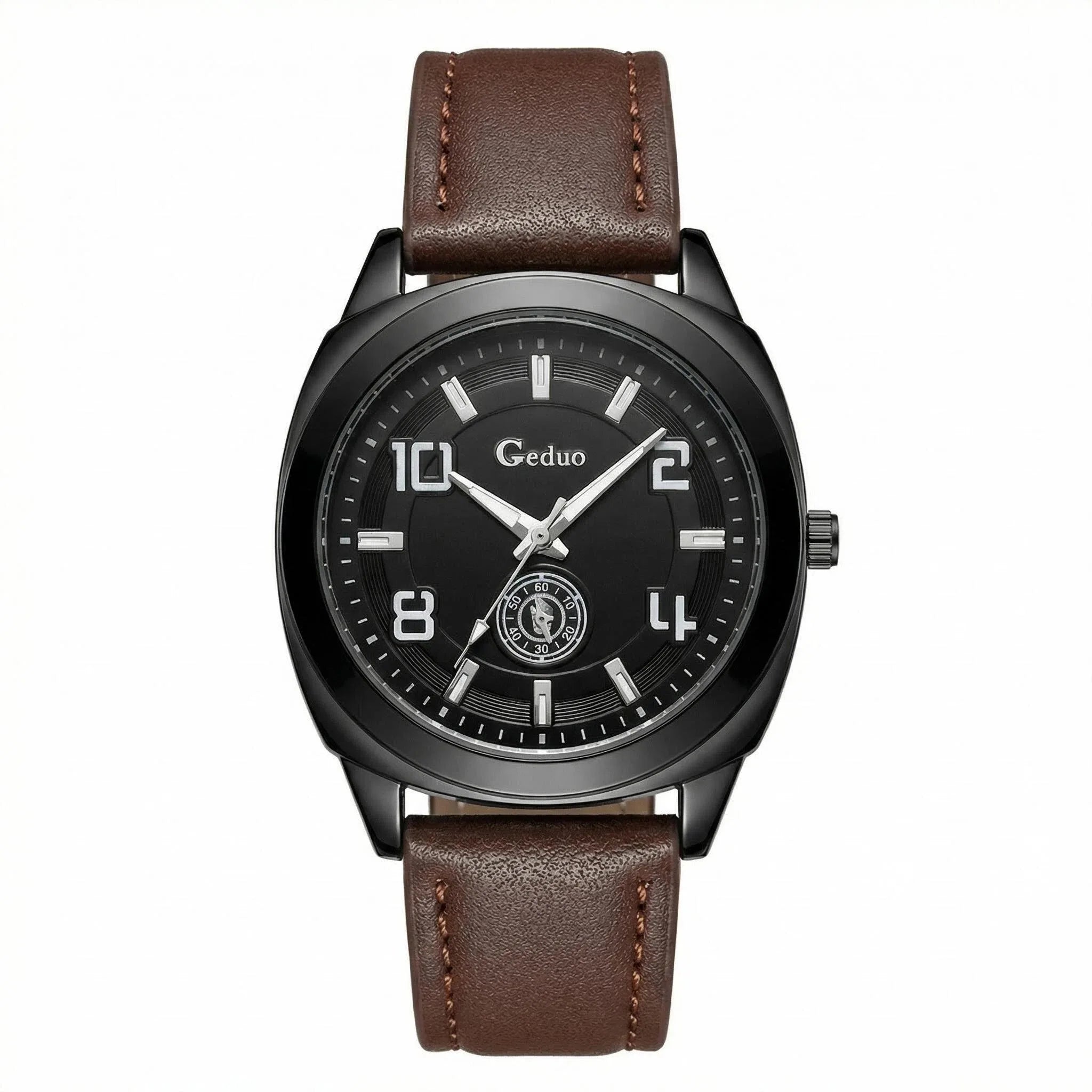 Men's Casual Quartz Watch 2026 New Arrival Fashionable Leather Strap High Quality Wristwatch for Men
