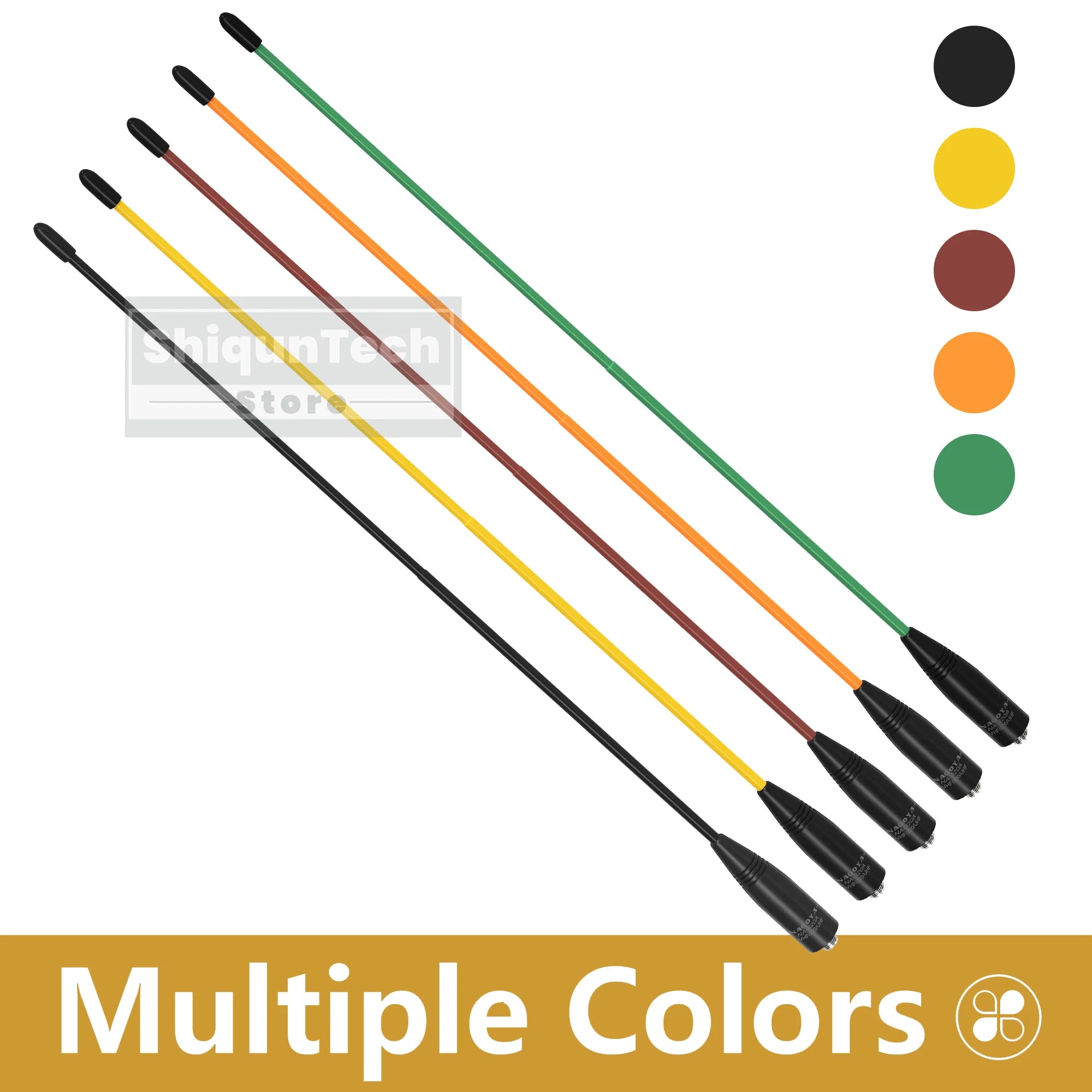 Original Nagoya NA-320A Antenna Tri-Band SMA-Female 144-220-440Mhz Soft Whip Aerial For Quansheng TK118 Retevis RA685 RT86 Radio