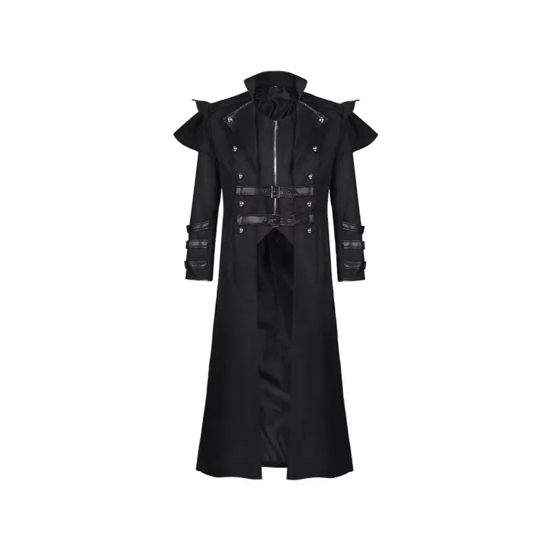 Gellroos Warden Cosplay Costume Game Role Play Tactical Commander Leather Coat Villain Style Halloween Costume Tactical Gear Cos