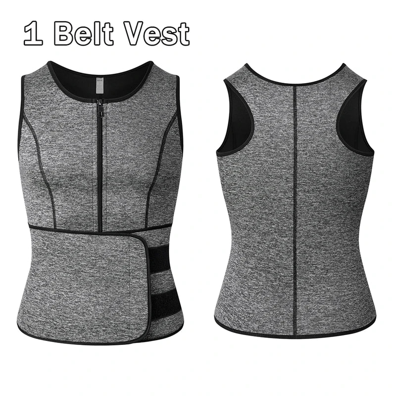 Chloroprene Men’s Ultimate Slimming Sweat Vest Body Shaper Waist Trainer Compression Shapewear for Maximum Fat Burning Workout