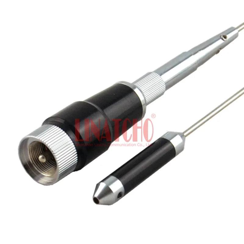 460MHz 433MHz 150MHz 410MHz 230MHz Stainless Steel Detachable 2 Parts PL259 Omni Whip Car Radio Antenna