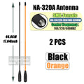 Original Nagoya NA-320A Antenna Tri-Band SMA-Female 144-220-440Mhz Soft Whip Aerial For Quansheng TK118 Retevis RA685 RT86 Radio