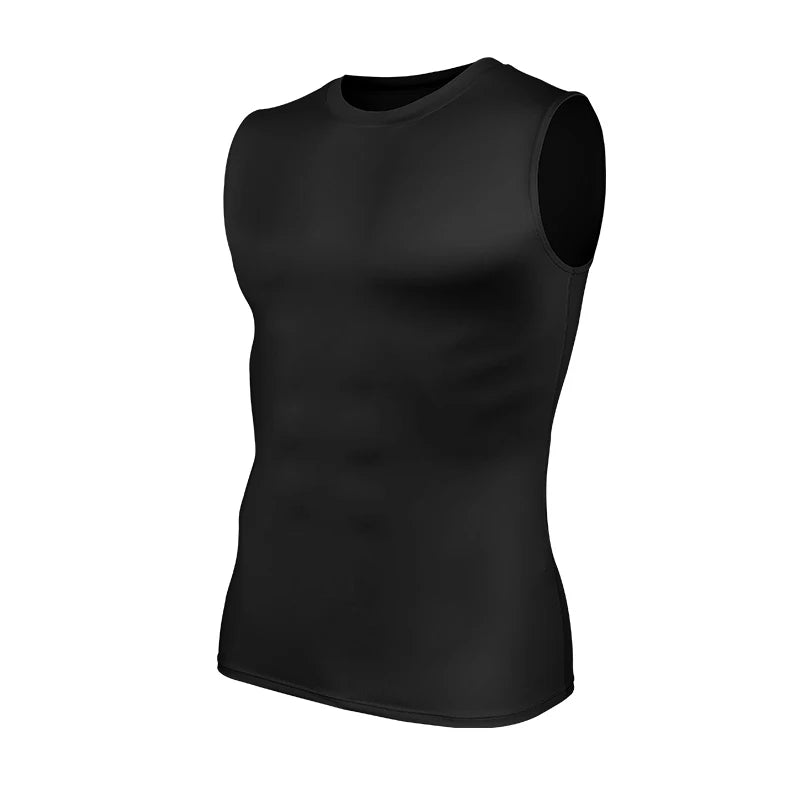 Men Body Shaper Vest Slimming Shirts Compression Tummy Control Tight Shapewear Quick-dry Fitness Tank Top Undershirt