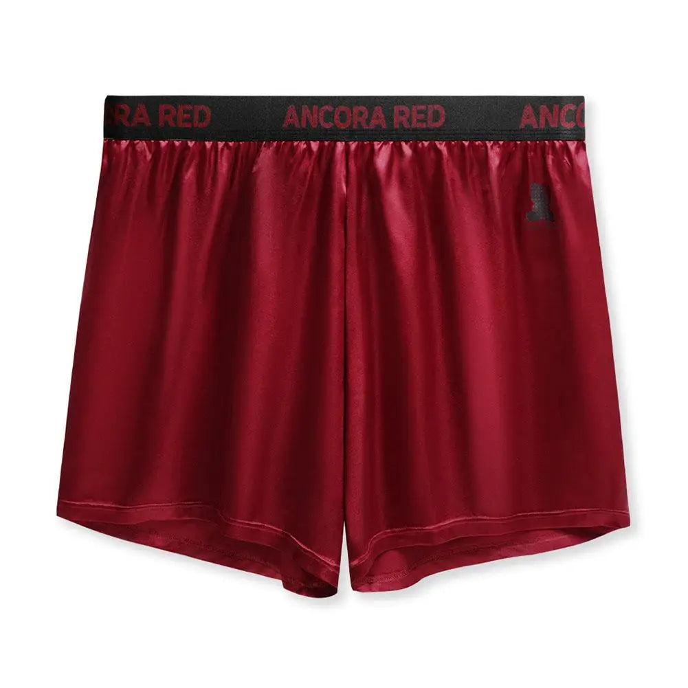 1pc Men Solid Color Ice Silk Boxer Shorts  Breathable U Shape Pouch Underwear L-3XL Large Size Underpant Sexy Trunks