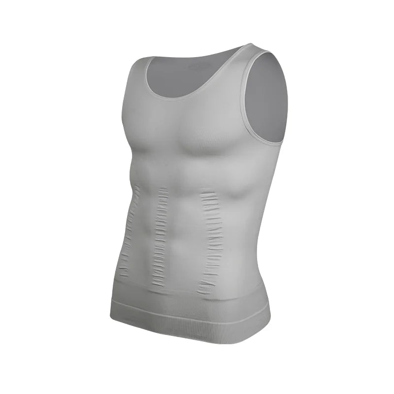 Men's Compression Body Shaper Vest Slimming Tank Top Waist Trainer Belly Control Undershirt Shapewear Sleeveless Soft Shirt
