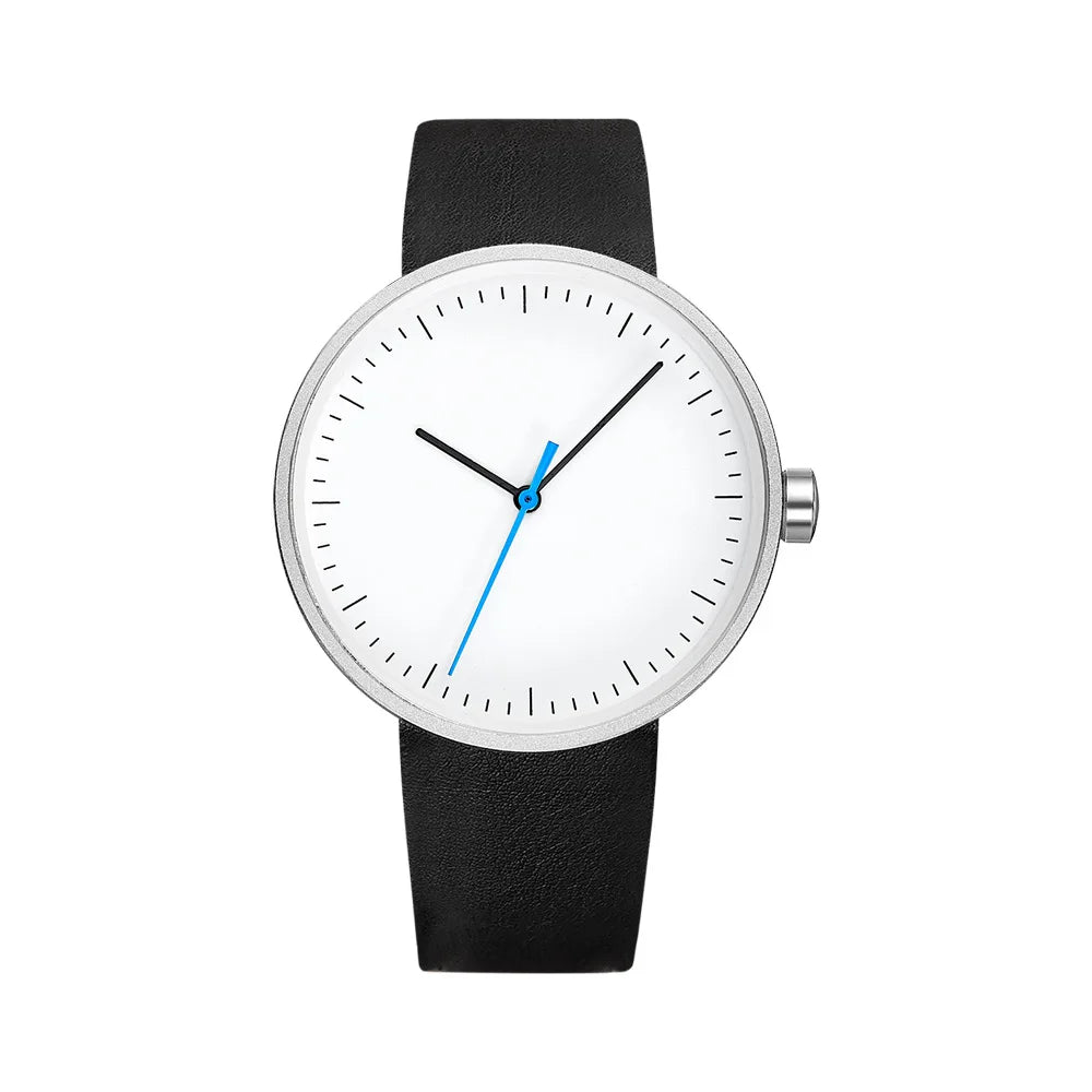 UTHAI Watch Men Simple Trendy Sports Couple's Watches Leather Strap Student Women's Fashion Quartz Wristwatches