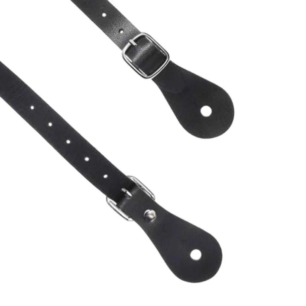 2 Pack Durable Equestrian Adjustable British Boot Straps Premium Women Men Spur Straps for Horse Riding Accessories