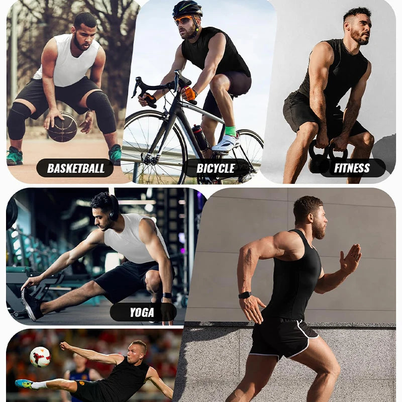 Men Body Shaper Vest Slimming Shirts Compression Tummy Control Tight Shapewear Quick-dry Fitness Tank Top Undershirt